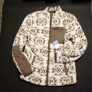 💥Hurley mens Small (fits like a medium) zip up fleece jacket